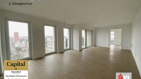 Neubau: ca. 60 m² Wohnung in Loft-Atmosphäre mit Aufzug und Balkon in OB-Sterkrade