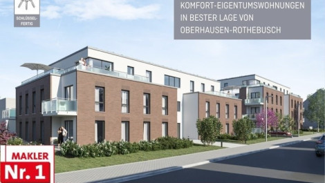 schlüsselfertiger Neubau: barrierearme Etagenwohnung mit Sonnenbalkon und Tiefgaragenstellplatz