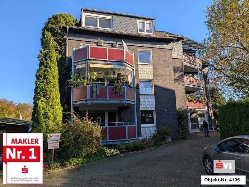 Schöne Erdgeschosswohnung mit Balkon und Garage in Oberhausen-Sterkrade